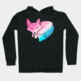 Trans Pride Galaxy Fox Hoodie